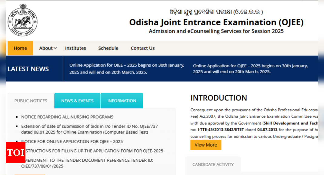 OJEE 2025 registration window to close on this date: Here's how you can apply