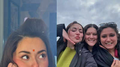 Pakistani actress Hania Aamir gets trolled for wearing 'bindi' and wishing 'Happy Holi', fans defend her - PICS inside