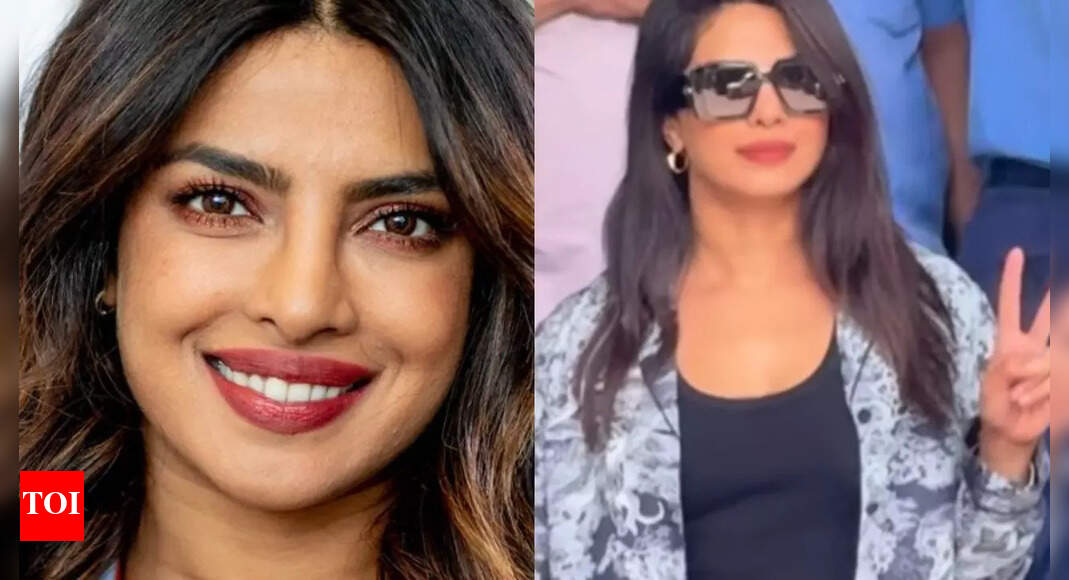 PeeCee brings midweek joy with her Mumbai arrival