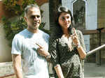 Priya Dutt with husband
