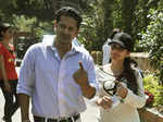 Azeem Khan with wife