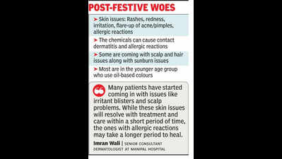 Holi skin plaints keep flooding city hosps