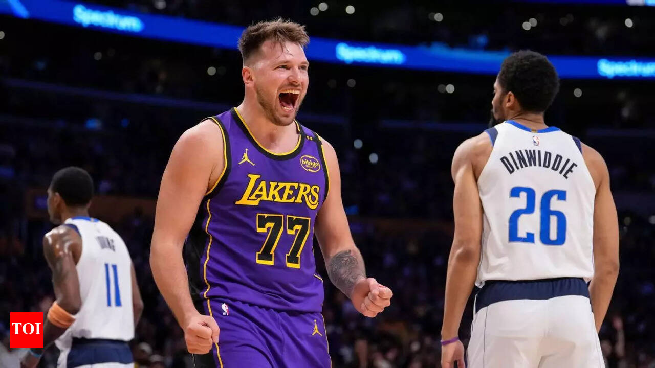Los Angeles Lakers Star Luka Doncic Gets Praise from NBA Legend Magic  Johnson for Leading the Team in LeBron James' Absence | NBA News - The  Times of India