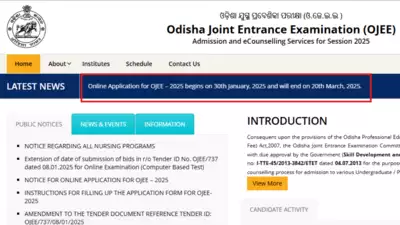 OJEE 2025 registration process to end today: Check direct link here