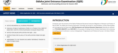 OJEE registration 2025 last date extended: Check details and direct link to apply here