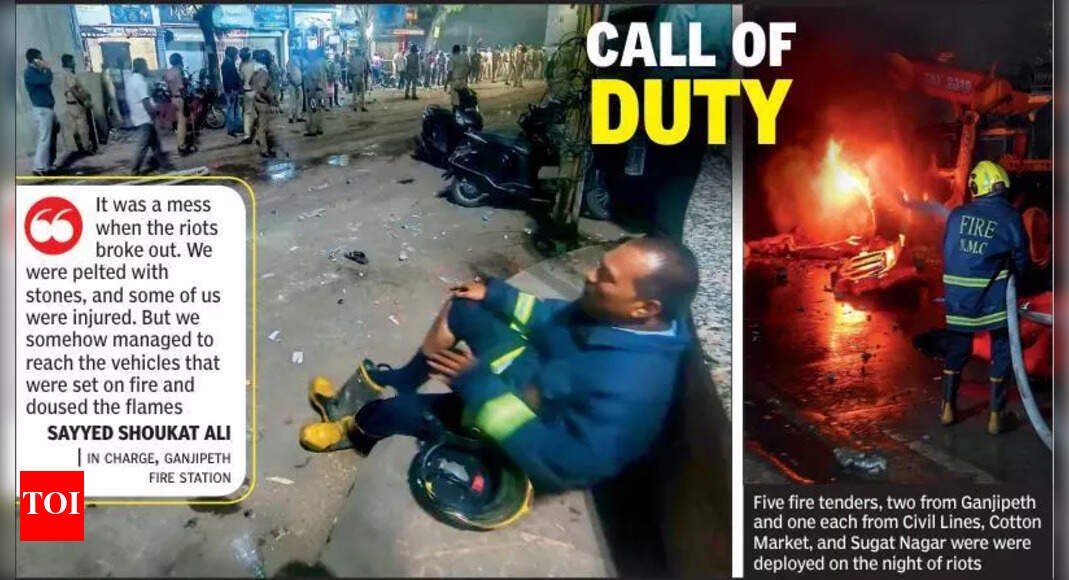 Firemen Battled Barrage Of Stones & Mayhem To Quell Riot Infernos ...
