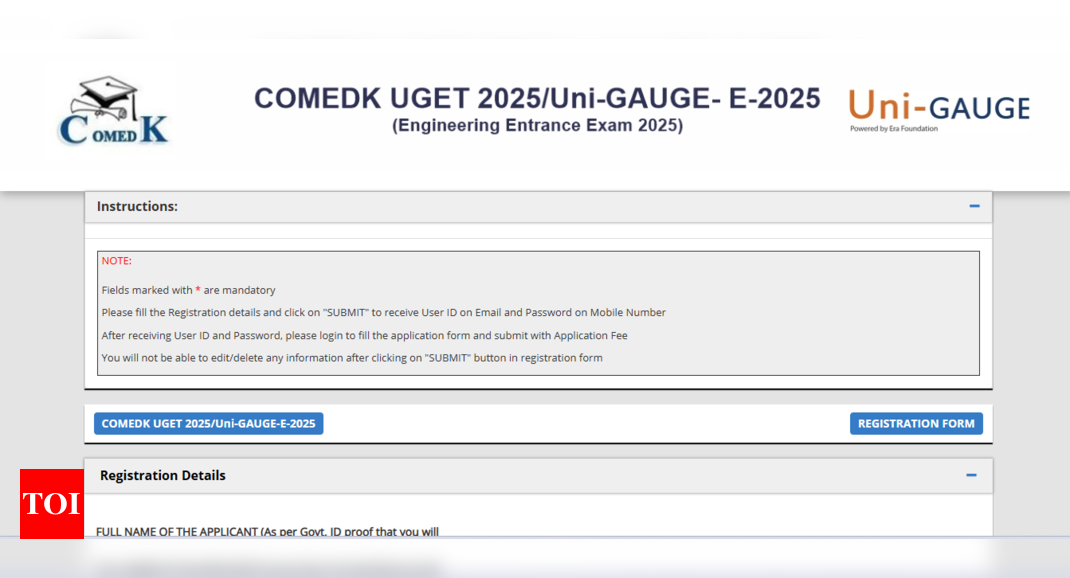 COMEDK UGET registration deadline extended again: Check important details and direct link to apply here