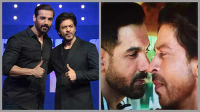 John Abraham recalls 'almost kissing' Shah Rukh Khan in 'Pathaan'; says it the 'best kiss I have got in my life'