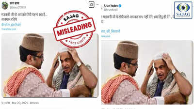 नितिन गडकरी की टोपी वाली तस्वीर: 6 साल पुरानी फोटो वायरल