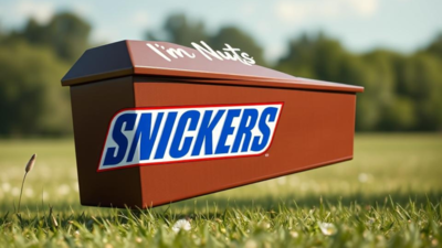 'I'm nuts': UK man who joked about Snickers-themed coffin gets his sweetest wish