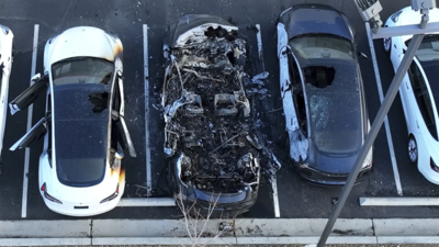 Tesla arson attacks investigated as 'domestic terrorism,' backed by radical group tied to 2020 riots