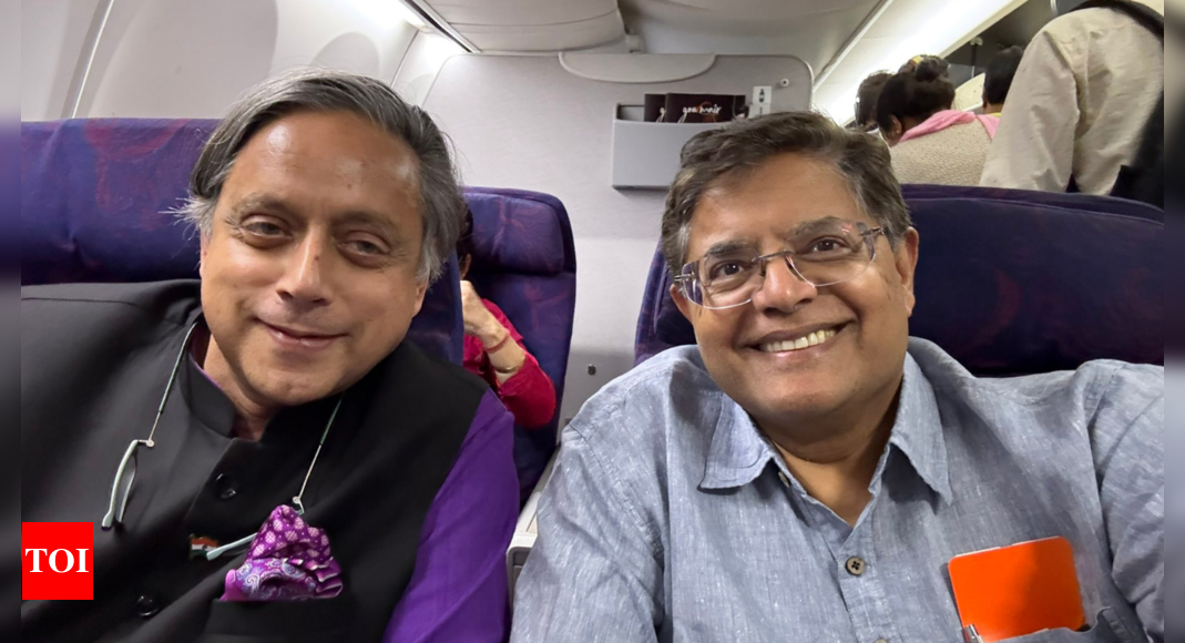 'Finally travelling in same direction': BJP leader's selfie with Tharoor