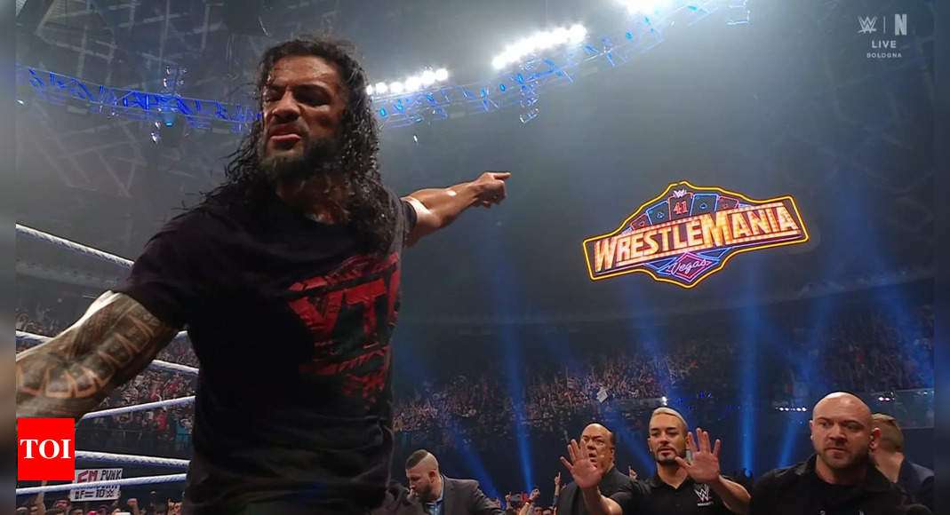 Wwe Wrestlemania 41: Roman Reigns Vs. Seth Rollins Vs. Cm Punk Triple 