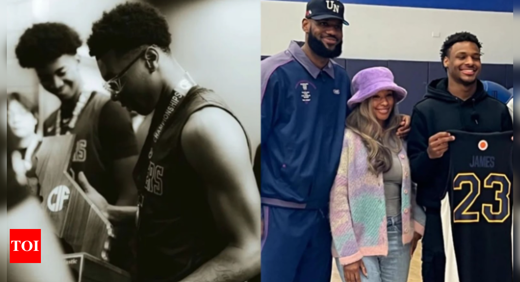 LeBron James hails younger son Bryce James for winning the state championship, did he just call him a “king”?