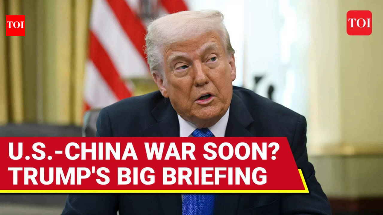 FULL: Trump Declares War On China? Big Briefing at Oval Office ...