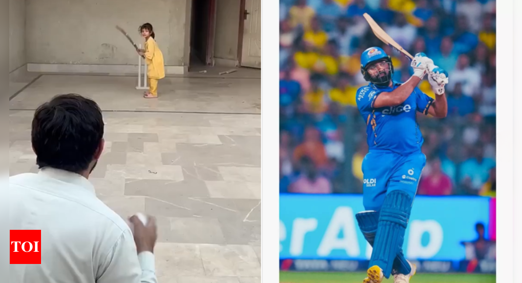 Pakistani girl with perfect pull shots reminds the internet of Rohit Sharma, watch video