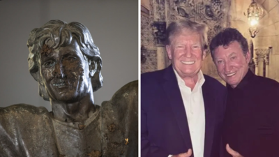 Hockey legend Wayne Gretzky's statue in Canada smeared with poop amid backlash over ties with Donald Trump