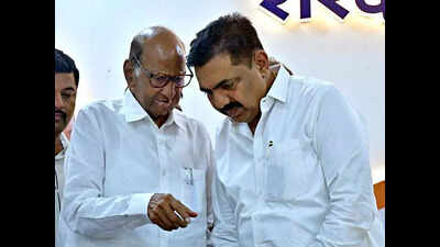 Sharad Pawar ‘peeps into’ room where Ajit Pawar, Jayant Patil held closed-door meeting