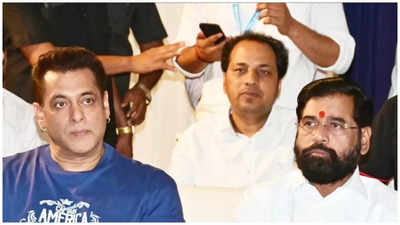 Salman Khan and Maharastra Deputy CM Eknath Shinde Attend a Sports Event in Mumbai