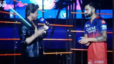 The internet is NOT impressed with Shah Rukh Khan's hosting at the IPL 2025 opening ceremony, call it 'cringe': Virat wanted to get down asap