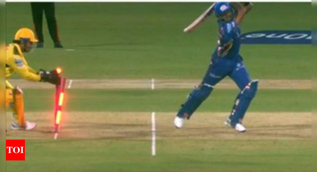 Watch: Vintage Dhoni rolls back the years to dismiss SKY