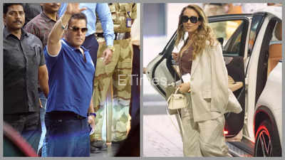 Salman Khan looks dapper as he jets off to an undisclosed location with rumoured girlfriend Iulia Vantur - See photos