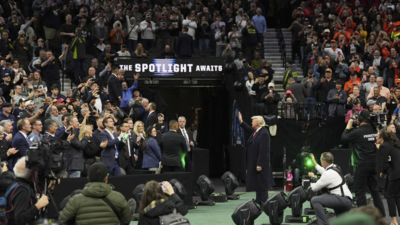 Donald Trump wonders why fans are chanting for him amid thunderous NCAA moment; Here's the answer he got