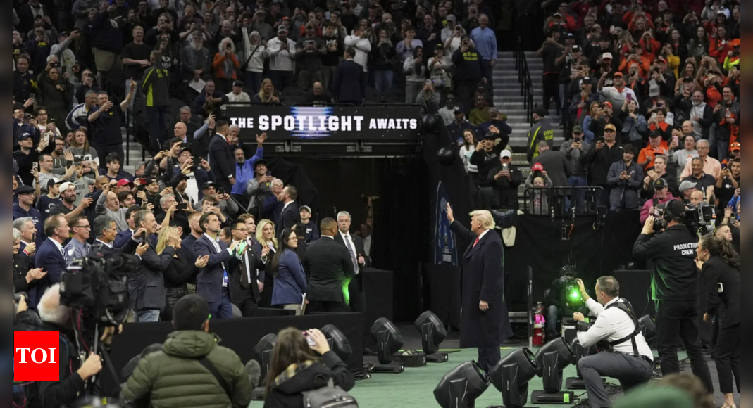 Donald Trump wonders why fans are chanting for him amid thunderous NCAA moment; Here's the answer he got