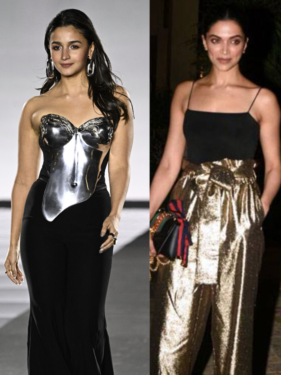 Alia Bhatt to Deepika Padukone: Bollywood celebs who love experimenting with metallic fits