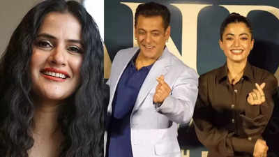 Netizens react to Sona Mohapatra calling Salman Khan's reaction on age gap with Rashmika Mandanna 'toxic masculinity' - See inside