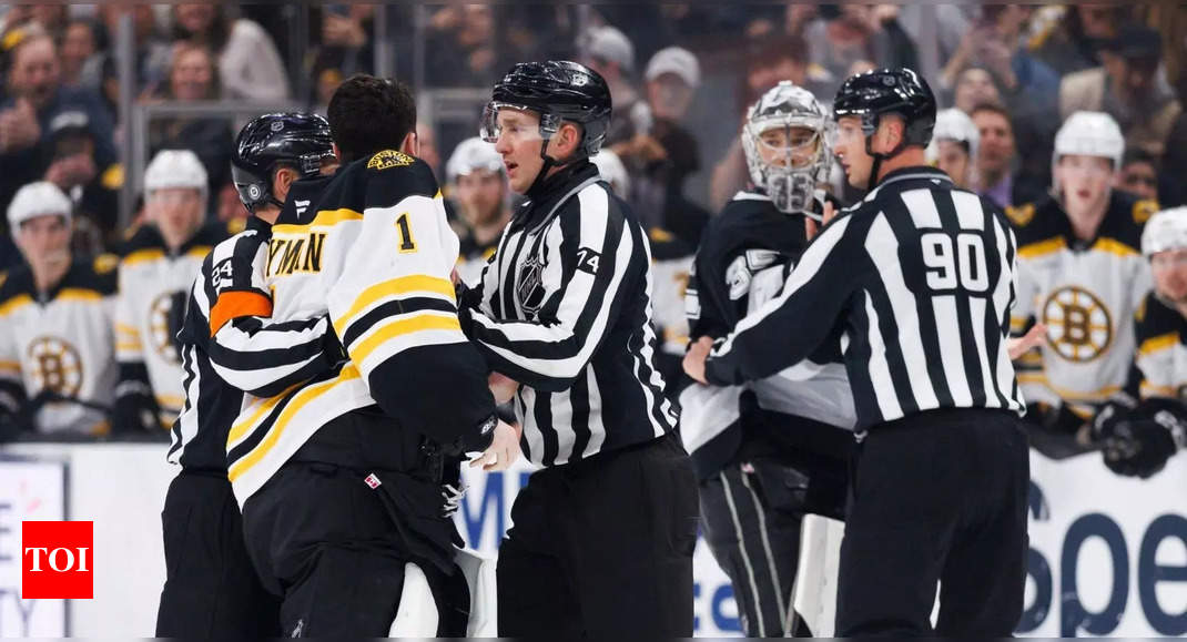 Goalie Jeremy Swayman sets a flame warning to Darcy Kuemper following a ...