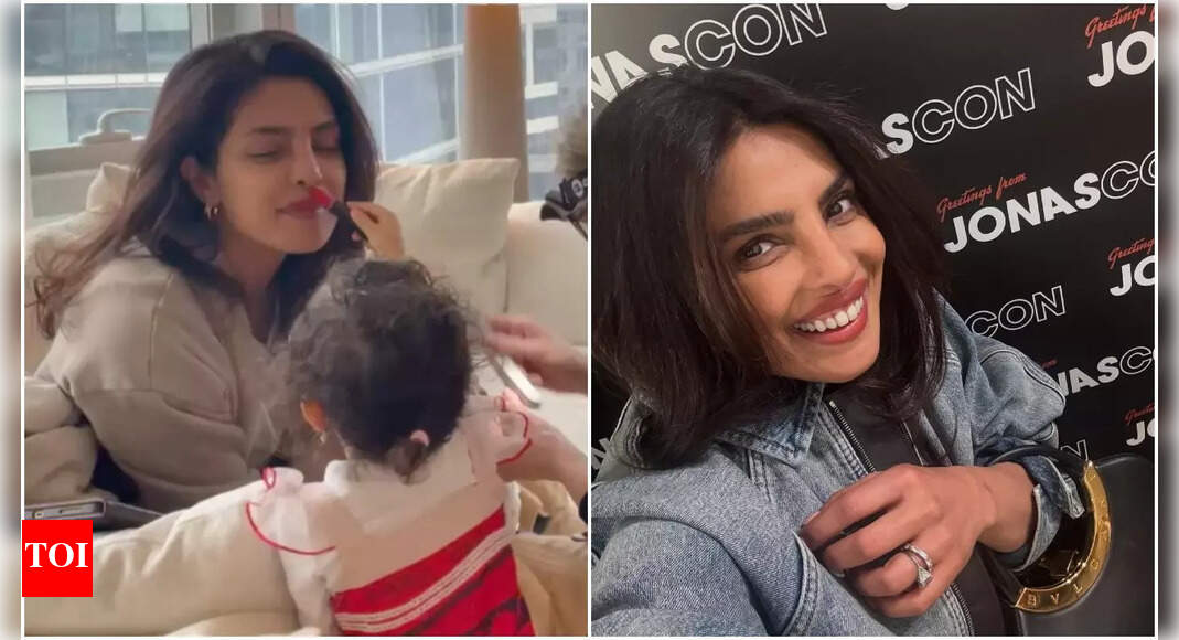 Malti Marie adorably paints PC's nails and applies lipstick