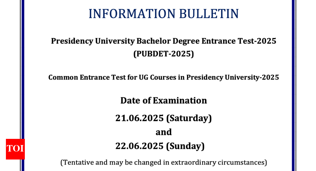 PUBDET 2025 information bulletin released, exam on June 21, 22: Check shift timings, paper choices and other key details here