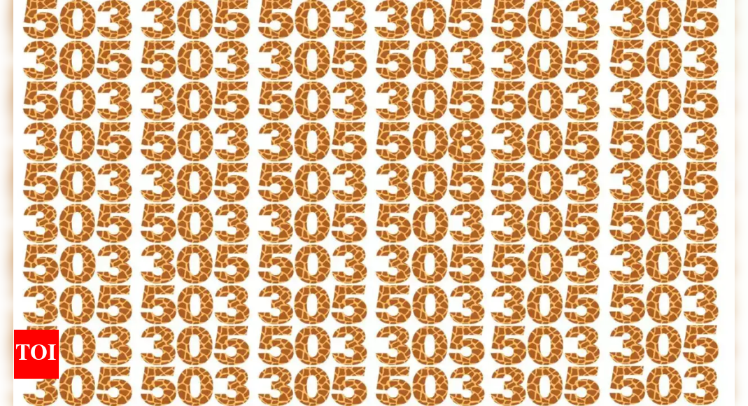 光学錯覚：2秒以内にこの画像で508を見つけることができたのはごくわずかです。試してみませんか？ |