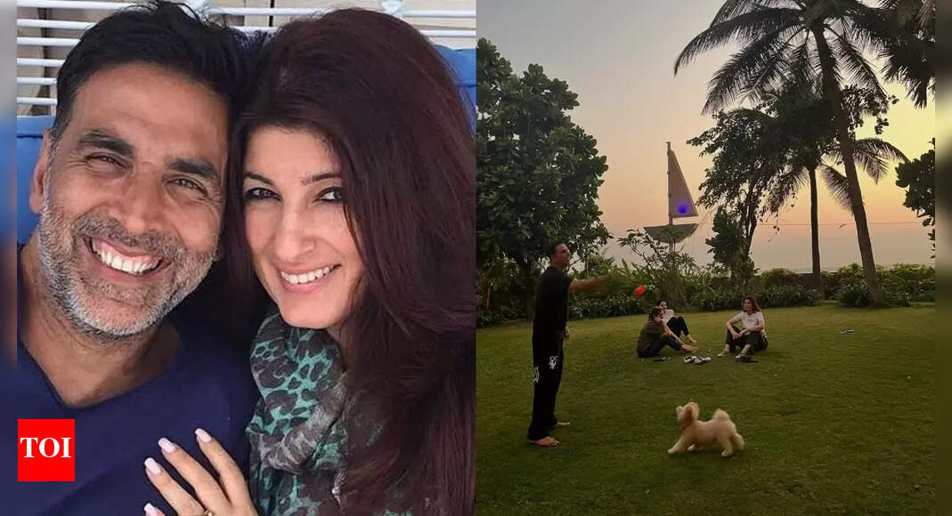 Twinkle's simple day off at home with Akshay, Dimple