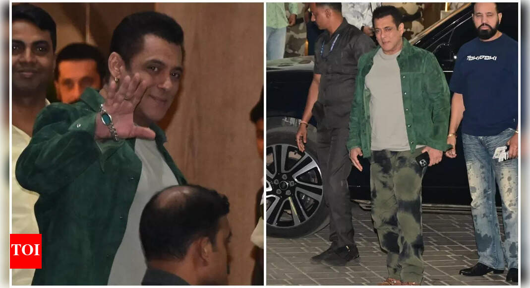 Salman Khan makes a stylish airport appearance