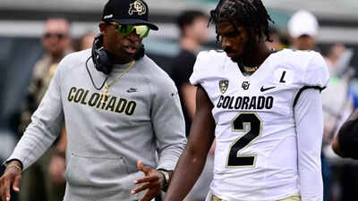 Dad Deion Sanders is practicing the art of letting go—wants son Shedeur Sanders to win, no matter where he lands