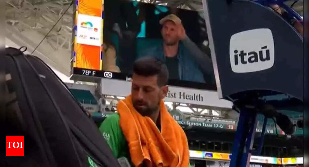 Lionel Messi watches Novak Djokovic enter Miami Open final, to face Jakub Mensik | Tennis News - The Times of India