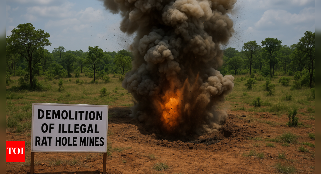 Bokaro district administration cracks down on illegal mining, destroys 29 rat hole mines in Jharkhand