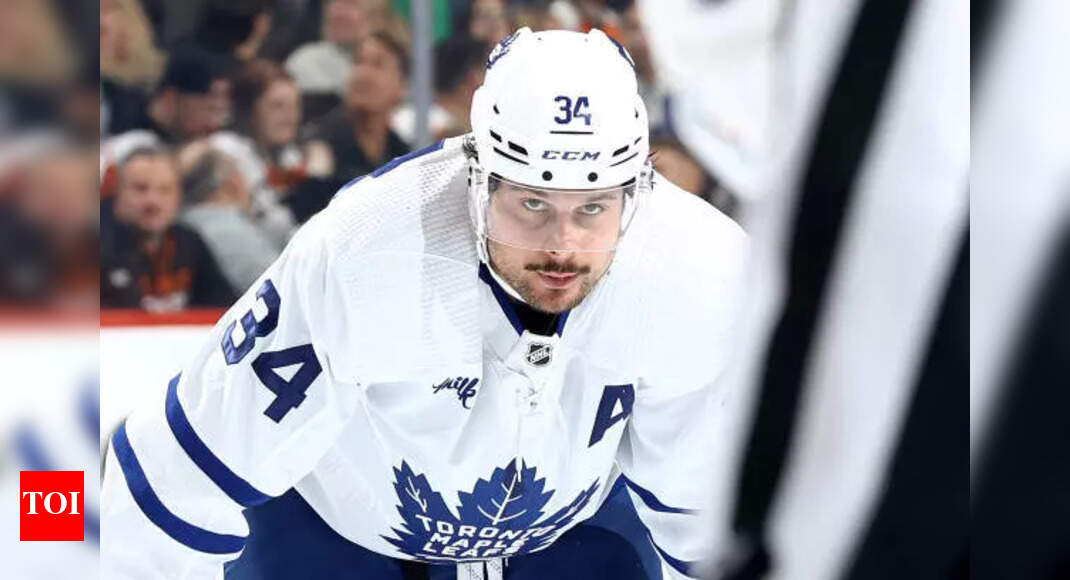 Auston Matthews dodges disaster as Cutter Gauthier’s skate nearly ...