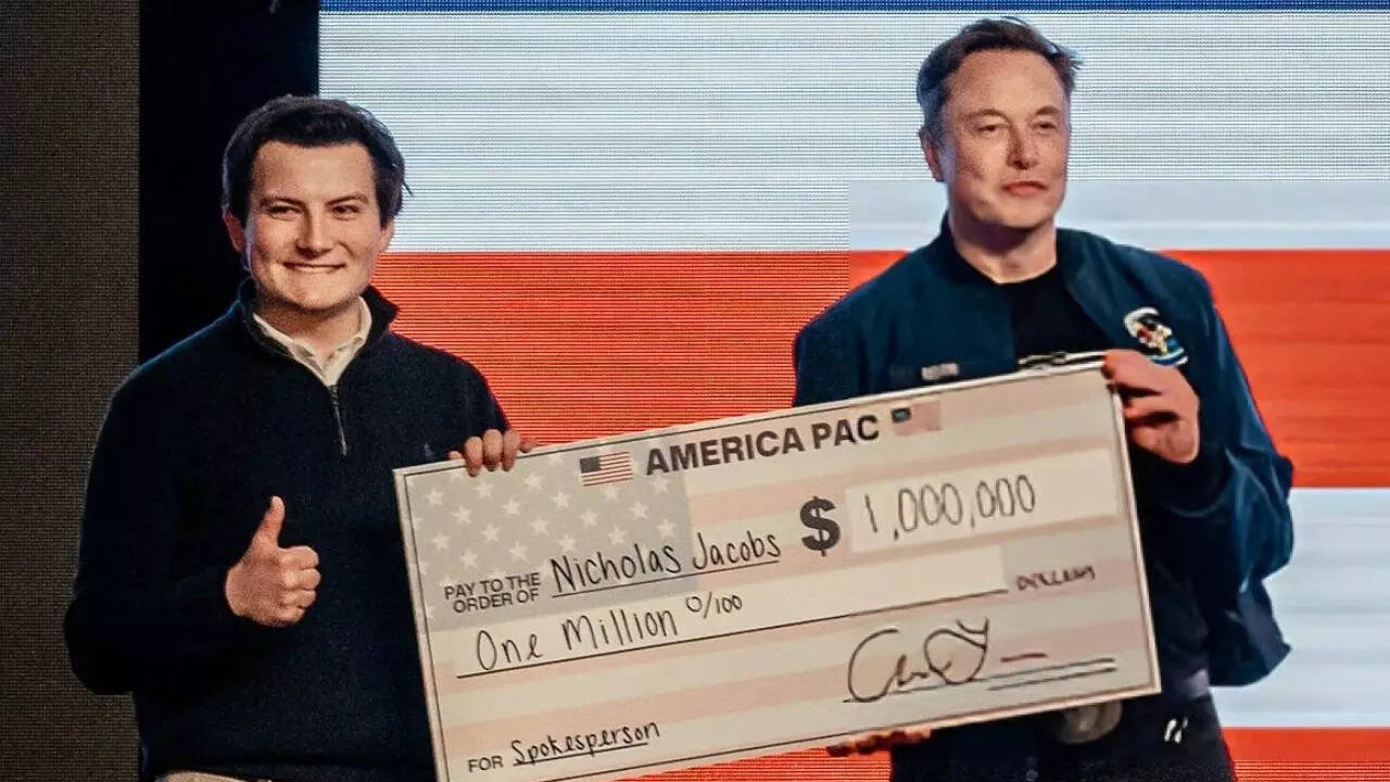 Elon Musk gives away $1 million cheques before Wisconsin Supreme Court  election despite facing legal challenges - The Times of India