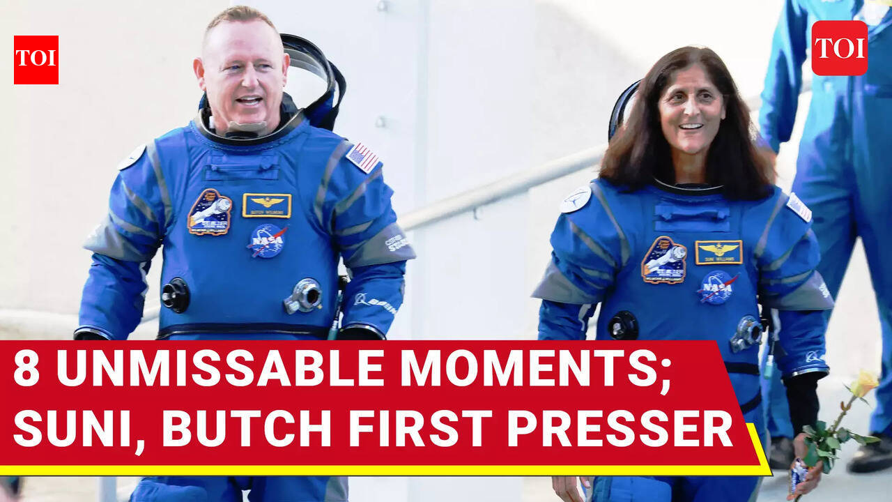 Suni Williams & Butch's First Epic Presser After Return To Earth; Watch ...