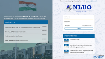 NLU Odisha extends 3-Year LLB, PhD admission deadline to April 20, exam on May 11: Check direct link to apply and other details here
