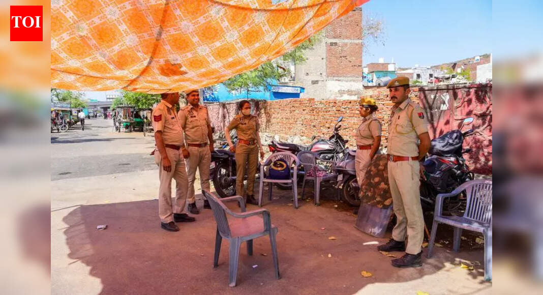 Police set up camp as locals protest | Jaipur News - The Times of India