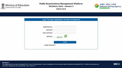 JEE Main admit card 2025 released for April 7, 8, 9 exams; download on jeemain.nta.nic.in
