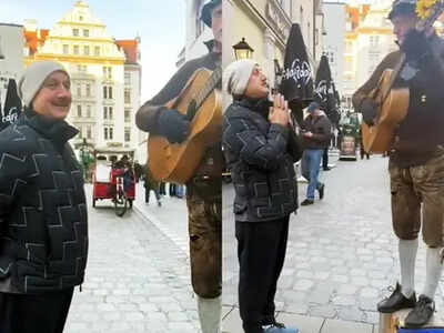 Anupam Kher shares his hilarious singing encounter with a street performer in Munich