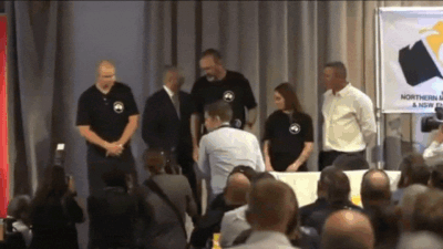 Watch: Australia PM Anthony Albanese stumbles off stage while posing for photos