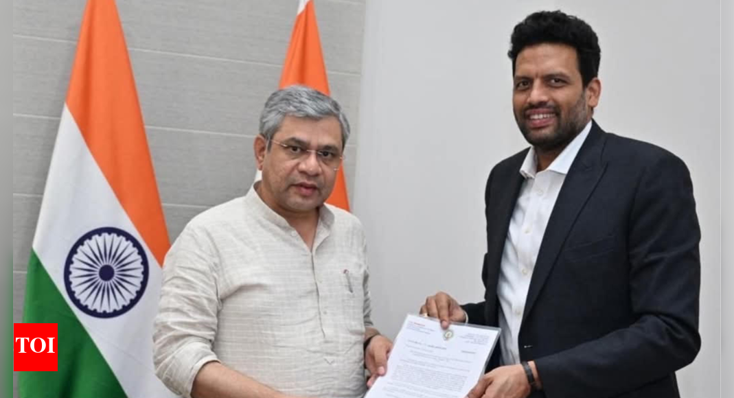 TG Bharath: Andhra industries minister meets union railways minister ...