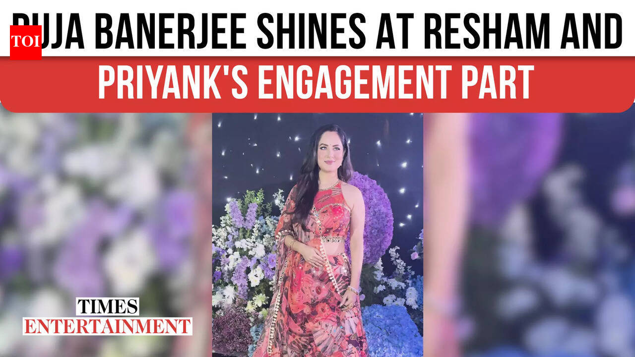 Puja Banerjee Shines at Resham and Priyank's Engagement Party