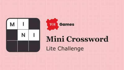 Today’s TOI Mini Crossword clues for 04 April 2025